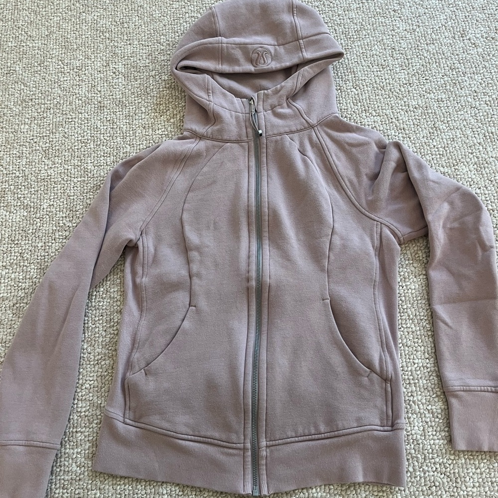 Lululemon Mauve Scuba Full-Zip Hoodie